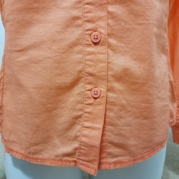 Columbia top Small Camp Henry Solid Long Sleeve button up down 100% cotton - Picture 8 of 15